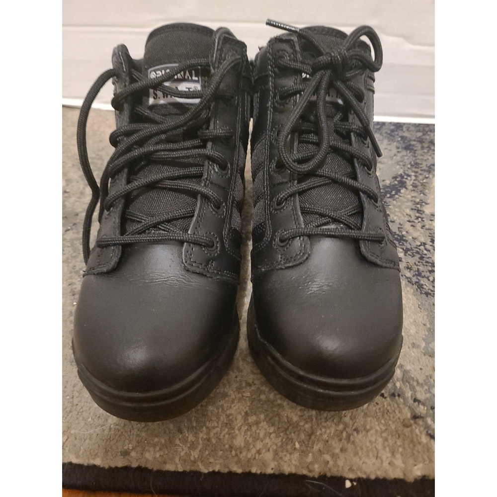 Original SWAT Metro Air 5" Side Zip Tactical Boots Mens Leather Military - 8 - Picture 9 of 16